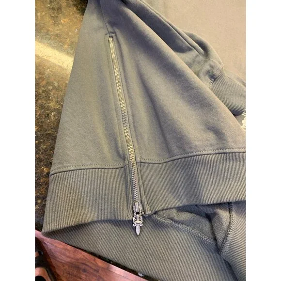 Authentic Chrome Hearts Side Zip Sweatshirt Cross Motif Made in Hollywood S NWOT - Picture 5 of 14